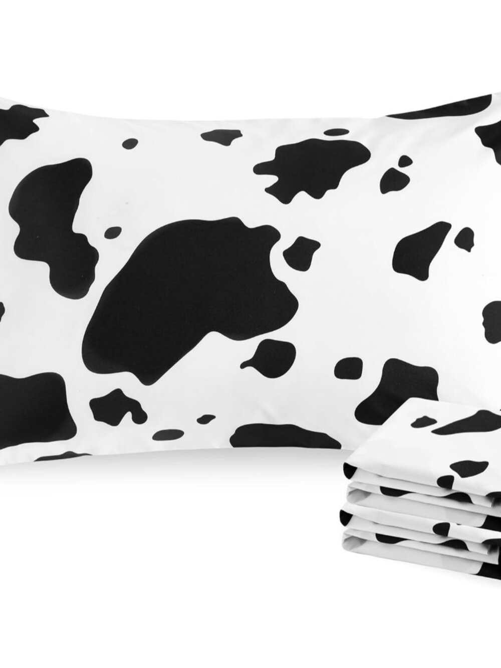 King Cow Microfiber Pillowcases, Set of 2